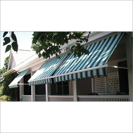 Terrace Awnings - Acrylic Fabric, Customizable Width, Green | Cost-effective, Durable, Easy Install, Lightweight, Rain & Sun Protection