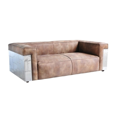 Riveted design Aviator Leather chesterfield  Sofa