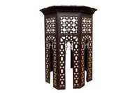 Handmade Bone Inlaid Wooden Antique Side Table