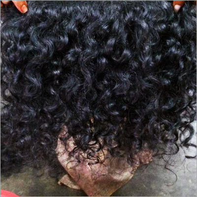 Natural Black Weft Curly Hair