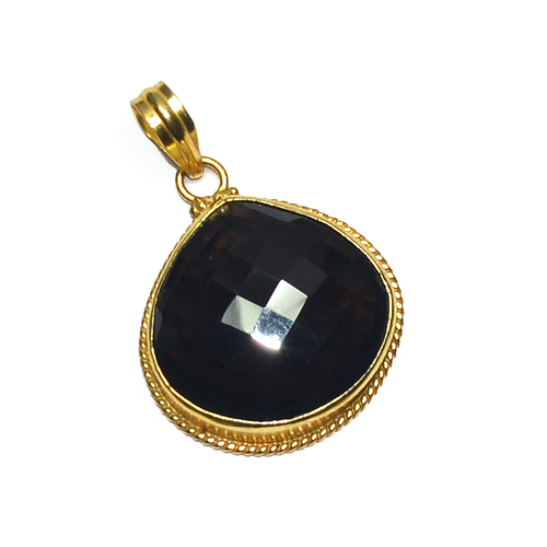 Black Spinel Heart 925 Sterling Sliver Pendant