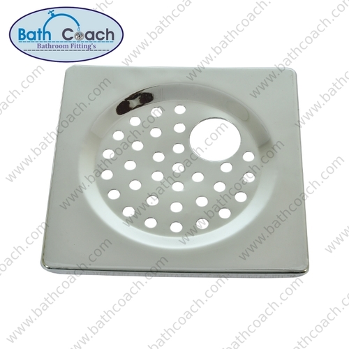 Bathroom Floor Drain Cover - Stainless Steel Round Design, Polished Finish for Home, Hotel, and Bathroom Use