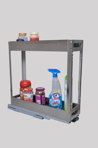 SS Sheet Bottle Pullout with Soft Close (I)
