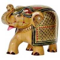 Wooden Painted Elephant