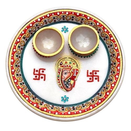 Marble Puja Thali