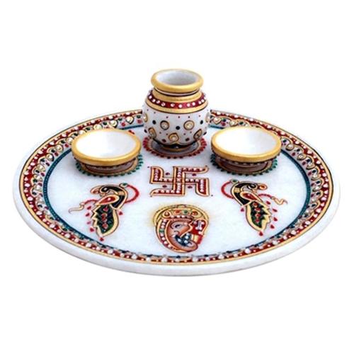 Marble Puja Thali