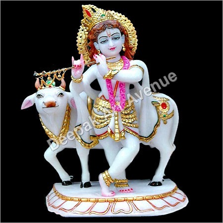 Marble Gopi Krishna Statue