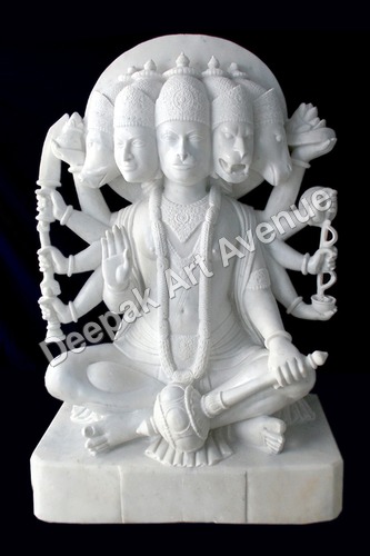 Marble Panchmukhi Hanuman Statue