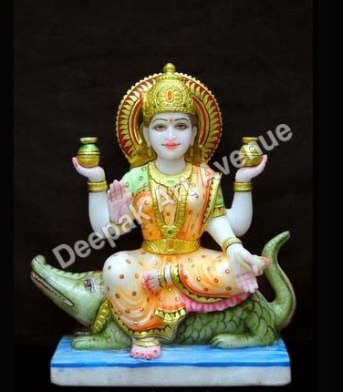 Marble Ganga Ji Statue