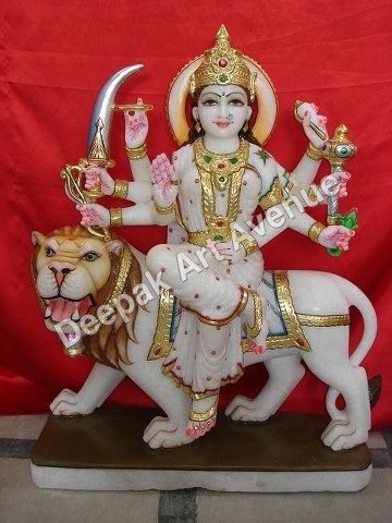 Marble Durga Ji Statue