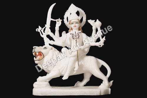 Marble Durga Devi Statue
