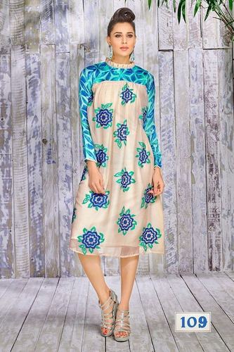 Georgette Multicolour Printed Kurti