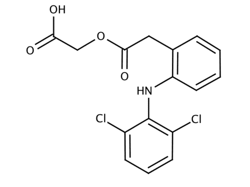 Aceclofenac for peak identification