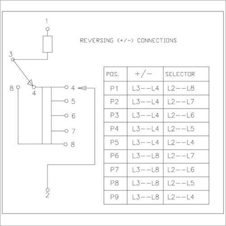 Tap Changer with Reversing Connection Tap Changer with Reversing Connection