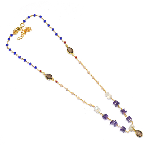 Smokey Quartz,Opal,Blue Chalcedony,Rainbow Moonstone with Amethyst 925 Sterling Sliver Bangles