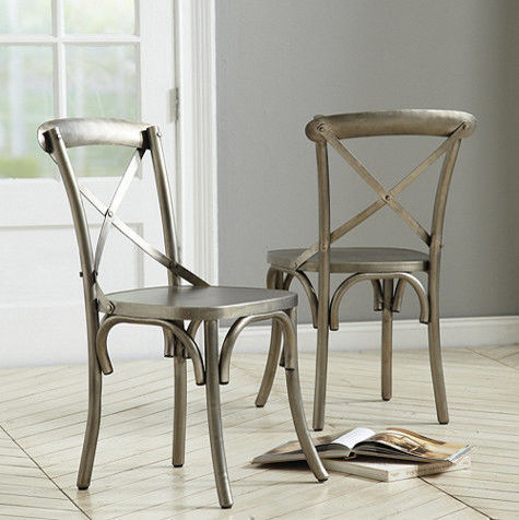 Gunmetal Industrial High Dining Chair