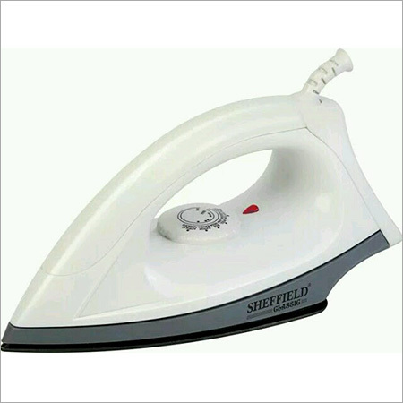 Dry Iron BW101 - Durable Plastic, Compact Design , Elegant White Finish for Effortless Ironing Experience