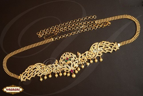Golden Peacock Design Belt