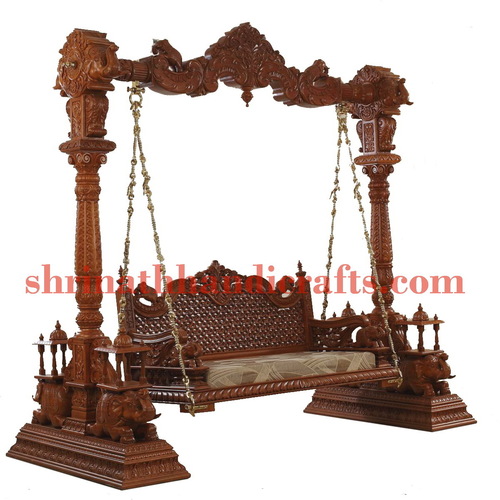 Wood Teak Swing 058