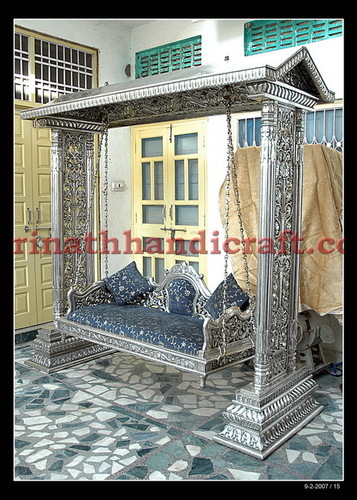 Wood Metal Silver Swing 010