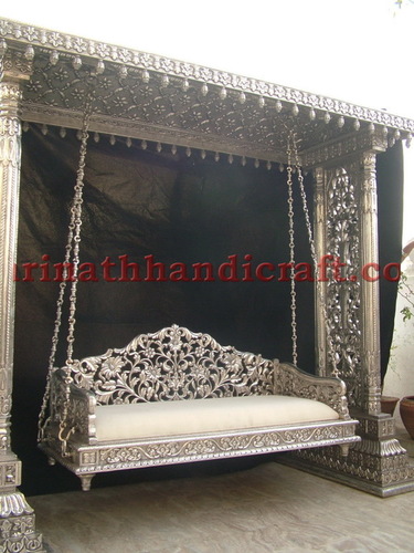 Wood Metal Silver Swing 024