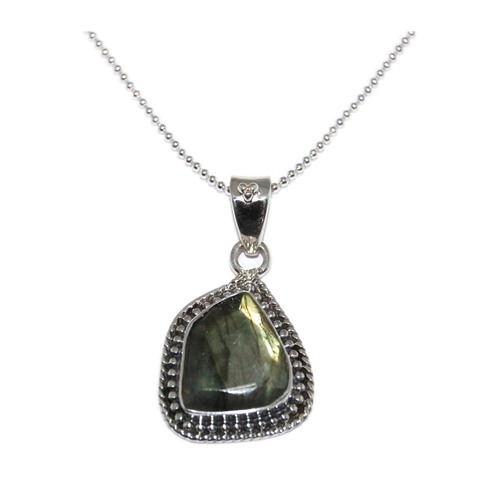 Oxidised Gemstone Necklace