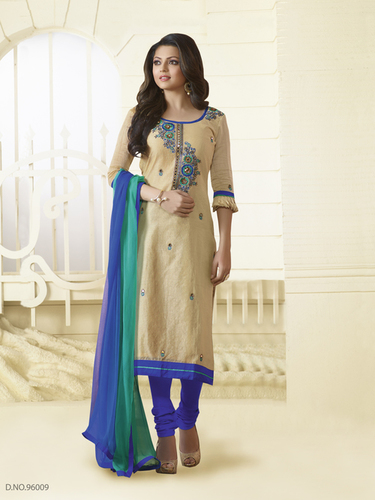 Beige New Stylish Dress Material