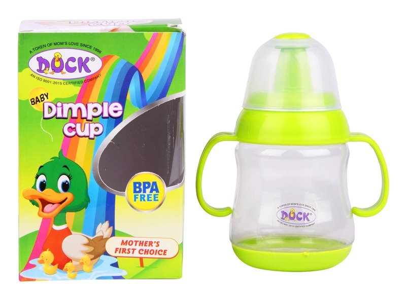 Green Dimple Cup Baby Sipper