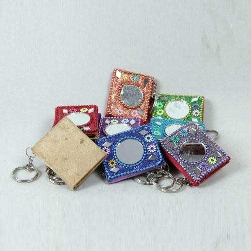 Lac Diaries with Mirror With Key Chains By Hastkala Arts
