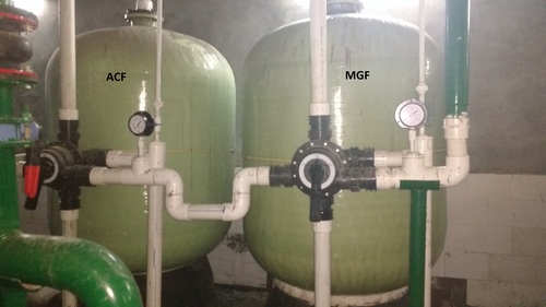 WTP Water Filtration Plant - FRP and MSEP Material, 15-18 cu.m/sq.m/hr Filtration Capacity | Full Automatic Operation, Highly Efficient for Diverse Industrial Applications