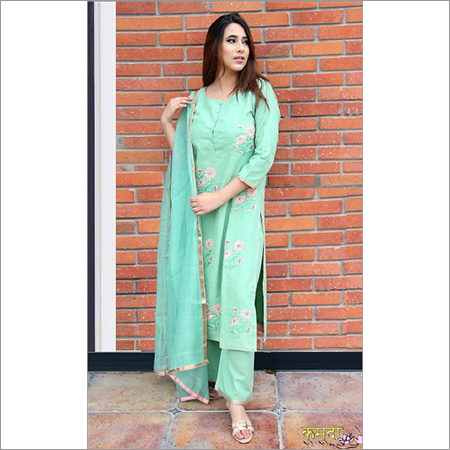 Cotton Embroidery Handmade Suit