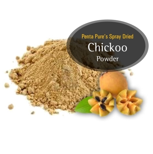Chikoo Powder - Light Brown Free Flowing Powder With Fresh Natural Taste | Non-gmo, Low Moisture, Fruity Aroma