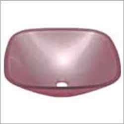 Pink Glass Wash Basin