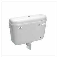 Flushing Cistern - Solid Polymer , Eco-friendly One-piece Design With Push Button , Wall Mounted , Square Shape In White