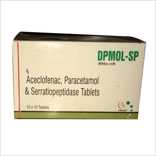 Aceclofenac Paracetamol Serratiopeptidase Tablets