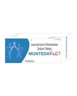 MONTEDAY-LC Tablets - Montelukast 10mg/Levocetirizine 5mg, Blister Pack | Allergy Relief, Asthma Control, Combination Therapy