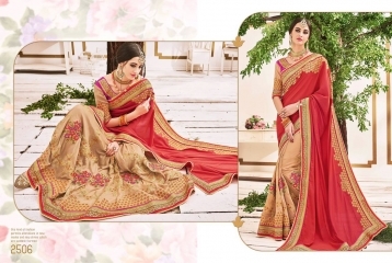 Embroidered Distinguishable Dark Red Banarasi Silk Saree