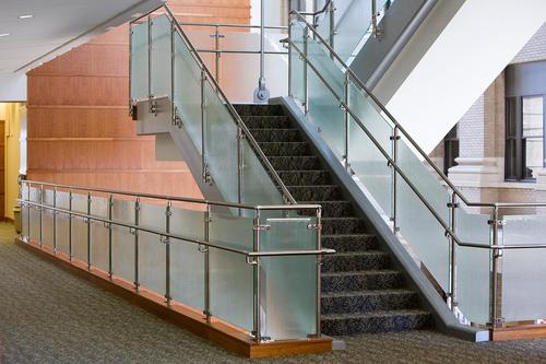 Stainless steel glass railing