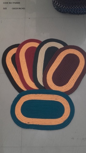 Cotton Oval Mat Length: 60 Centimeter (Cm)