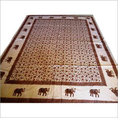 Cotton Bed Sheets - 100% Cotton, Full Size, Brown Printed Design | Colorfast, Washable, Modern and Vibrant Look