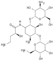  एमिकासिन C22H43N5O13
