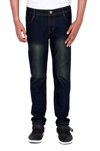 Dry Cleaning London Looks Pea Cock Green Regular Fit Jeans