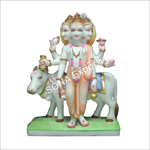 Marble Dattatraya moorti Statue