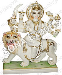 Marble Durga Moorti