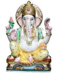 Marble Ganesha Murti From Jaipur