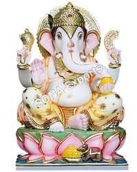Marble Ganesha Murti For Pooja