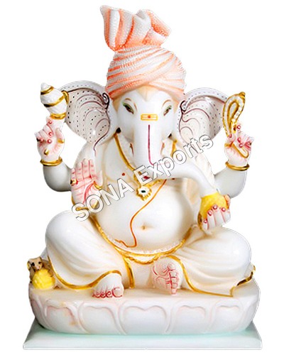 Marble Ganpati Statue Murti