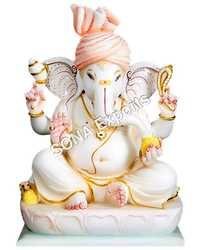 Marble Ganpati Statue Murti