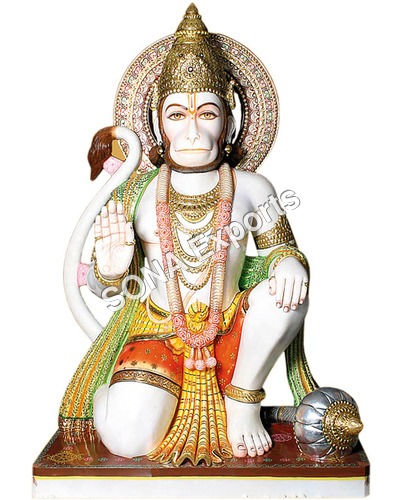 Marble Bajrangbali Statue