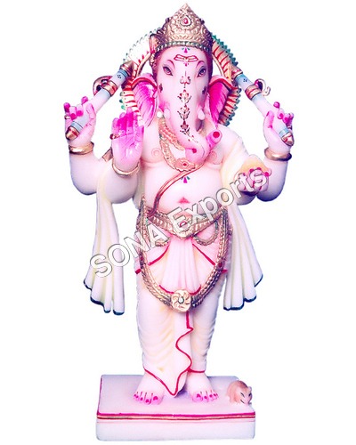 Standing marble Ganesha statue Moorti